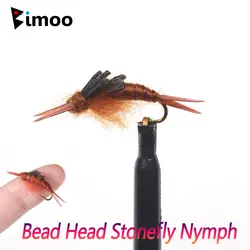 Bimoo Stonefly Nymph Ninfa de bronce para trucha y lubina