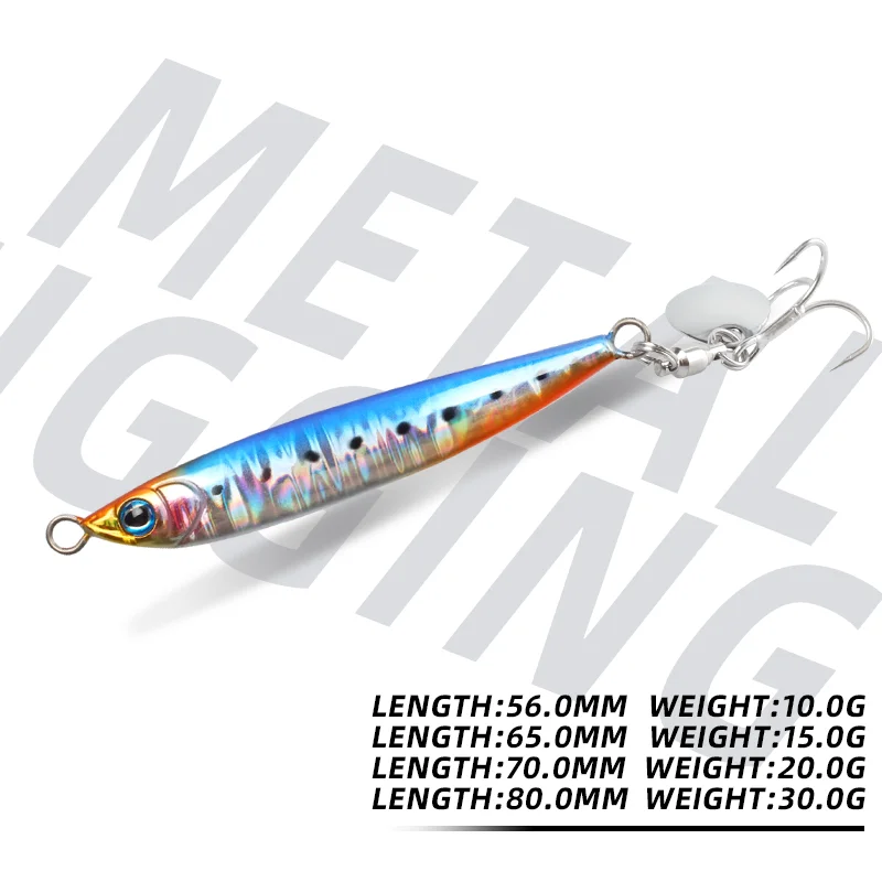 Magic Works Jig Tail Spinner cebo Artificial equipo de pesca 10g 15g 20g 30g Señuelos de Pesca giratorios de mar plantilla de Metal señuelo de lubina - imagen 3