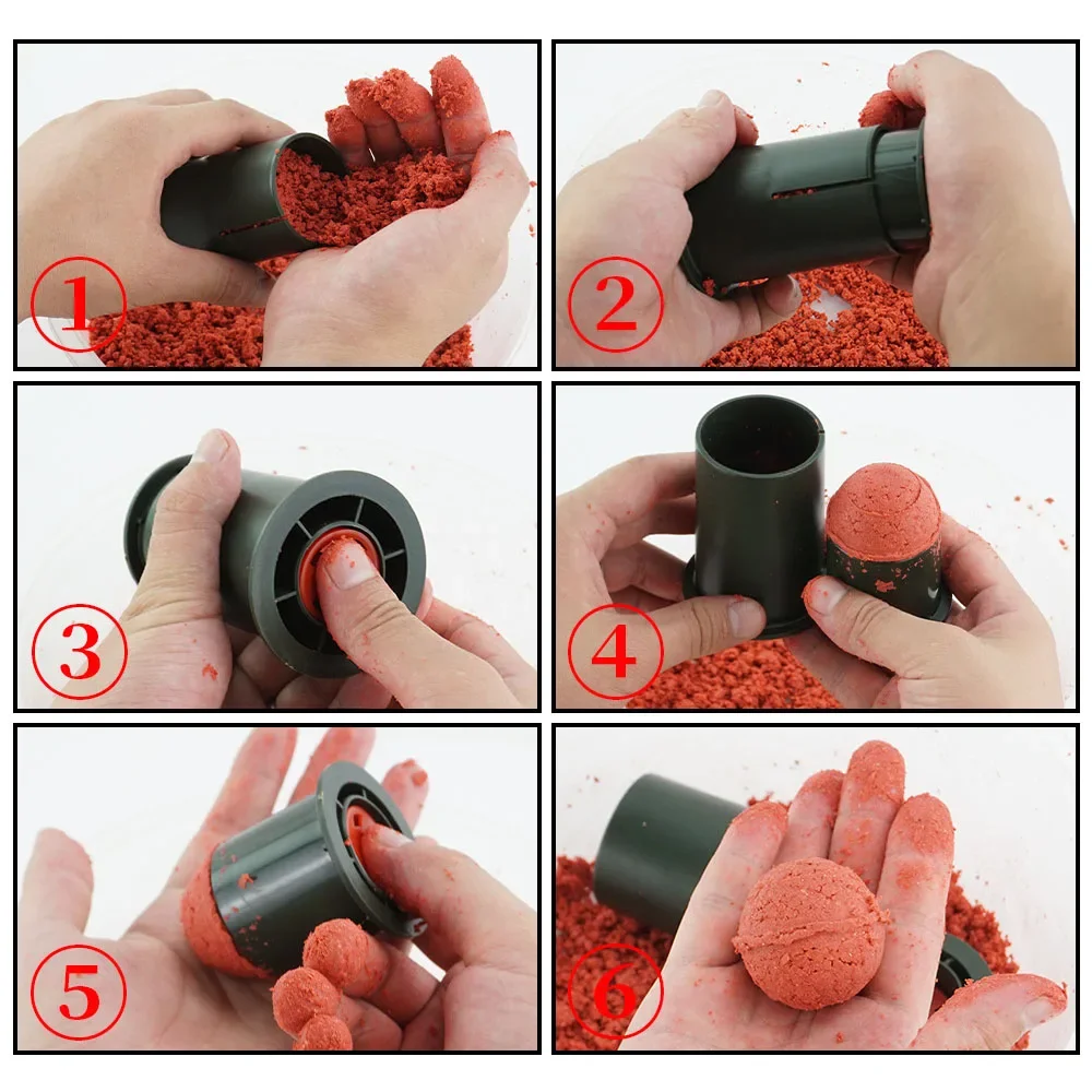 Carp Fishing Bait Ball Lures Carp Ball Maker Feeder Boilies Carp Tools 40mm Groundbait Making For Fish Tackle Accessories - imagen 5