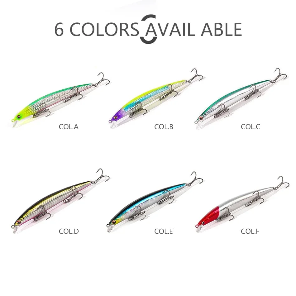 MOOKZZ-señuelo flotante para pececillos, cebo duro para pesca, 143mm/20g, 125mm/13,5g - imagen 5