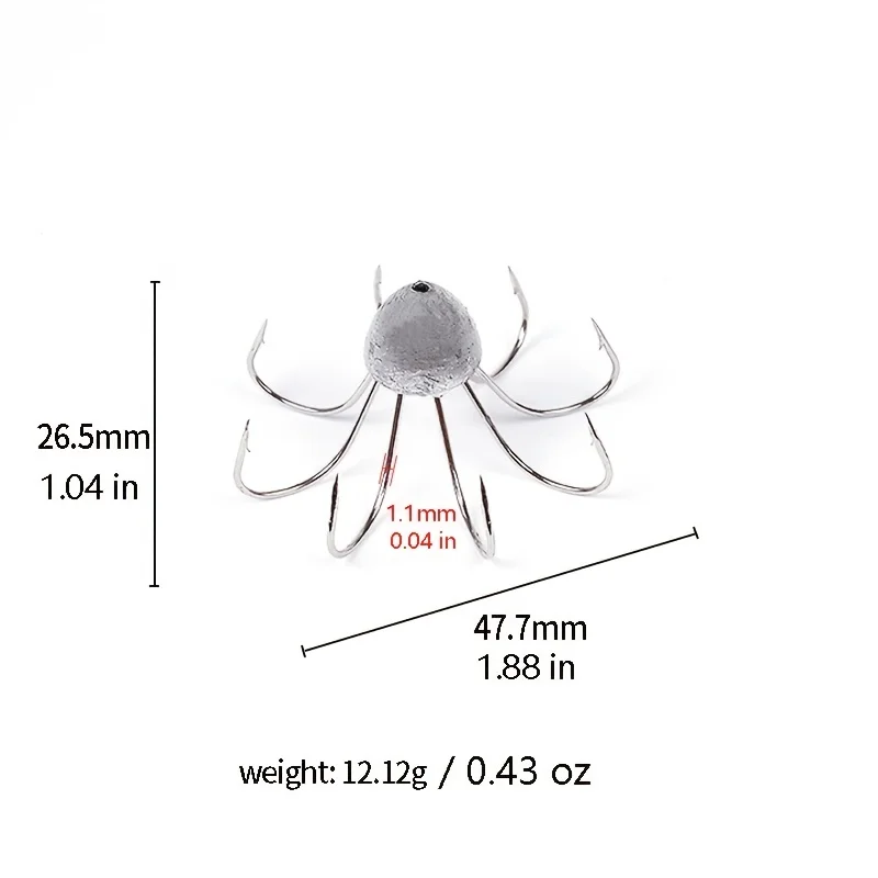 Anzuelos para pulpo y calamar – Kit de pesca marina - imagen 2