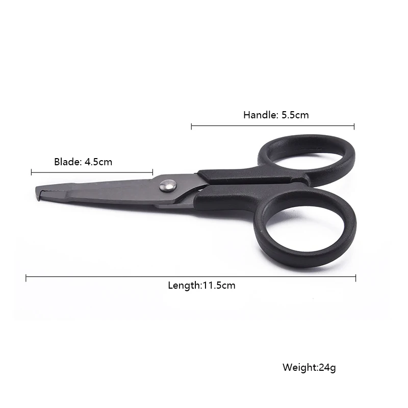 Tijeras de pesca pequeñas, herramientas portátiles de acero inoxidable para uso en línea de PE, señuelo para exteriores - imagen 3