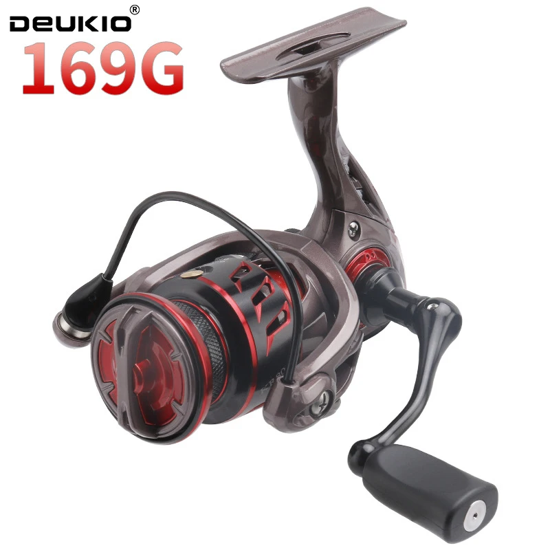 DEUKIO nuevo innovador carrete giratorio resistente al agua 4 + 1BB 4,5 KG potencia máxima de arrastre 5,2: 1 carrete de pesca para pesca en agua dulce - imagen 3