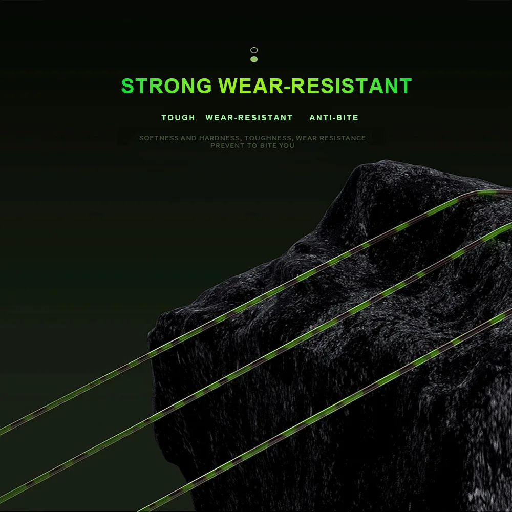 FTK 150M 300M hilo de pescar de nailon súper fuerte 0,14 MM-0,50 MM monofilamento con revestimiento de fluorocarbono línea de pesca de carpa 15.35LB-44.75LB - imagen 3