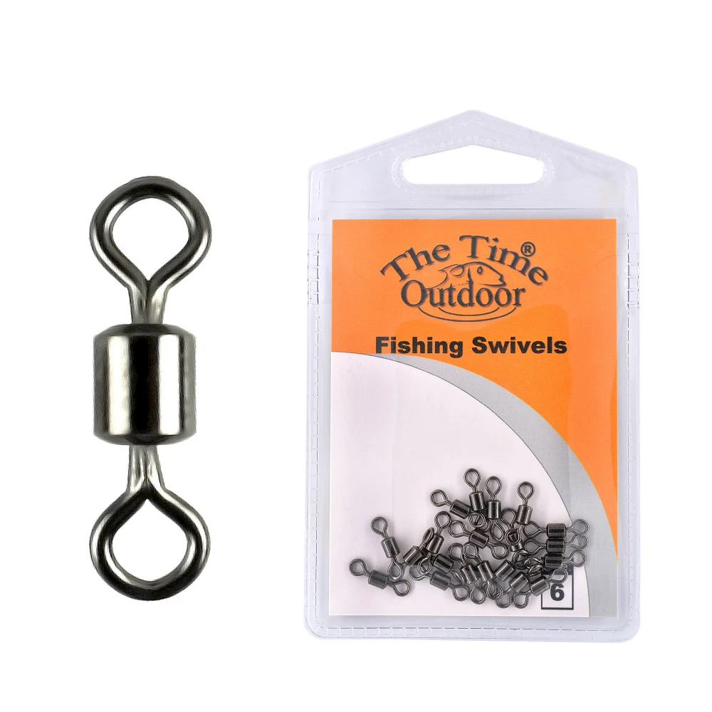 Castfanatic 20 unids/lote broches de seguridad conector de pesca de acero inoxidable bloqueo de Clip rápido Snap giratorio anillos sólidos Snap aparejos de pesca - imagen 5