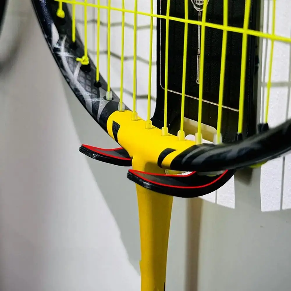 Soporte pared raqueta tenis autoadhesivo aluminio - imagen 4
