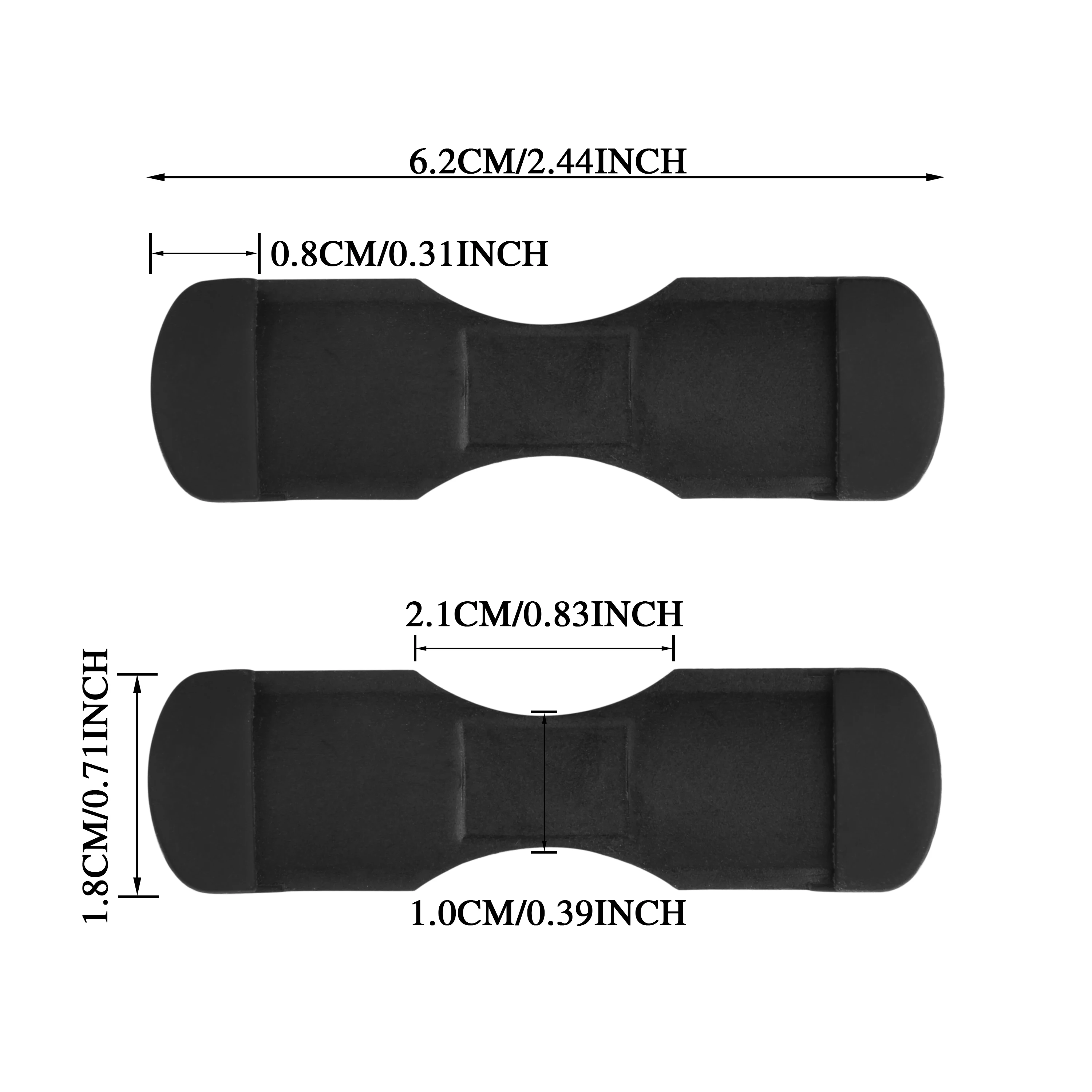 30 Uds Base de protección de carrete de pesca de goma alfombrilla blanca y negra funda protectora de carrete de pesca elástica funda protectora para carrete de pesca - imagen 4