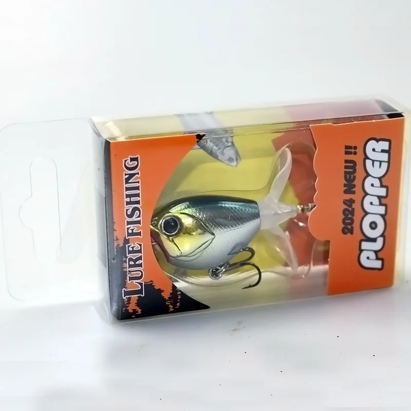 SWOLFY señuelo flotante Popper, Topwater hélice giratoria, cebos duros para lubina, pez negro, 5cm, 6g, 6cm, 11g - imagen 3