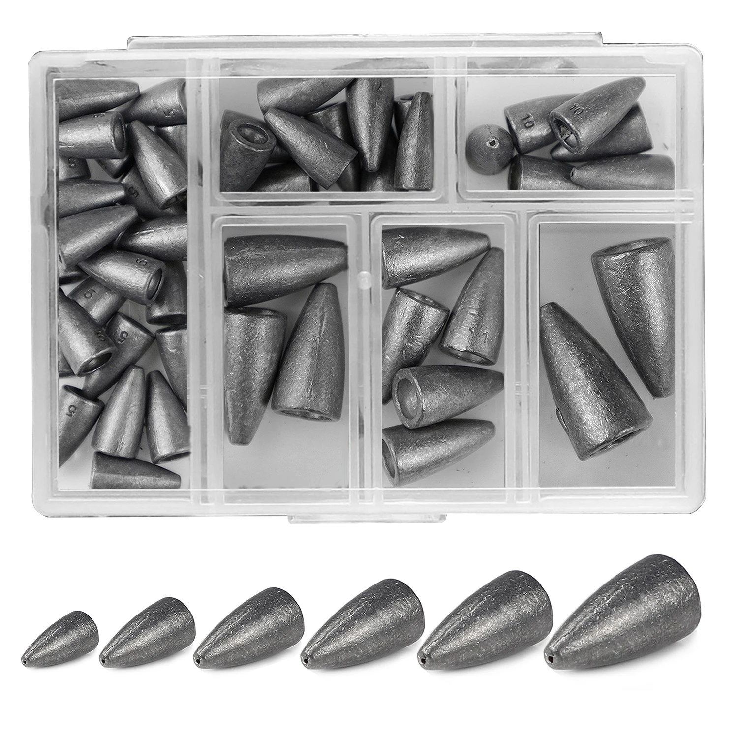 Plomos de bala dividida Free Fisher para pesca con plomo - imagen 5