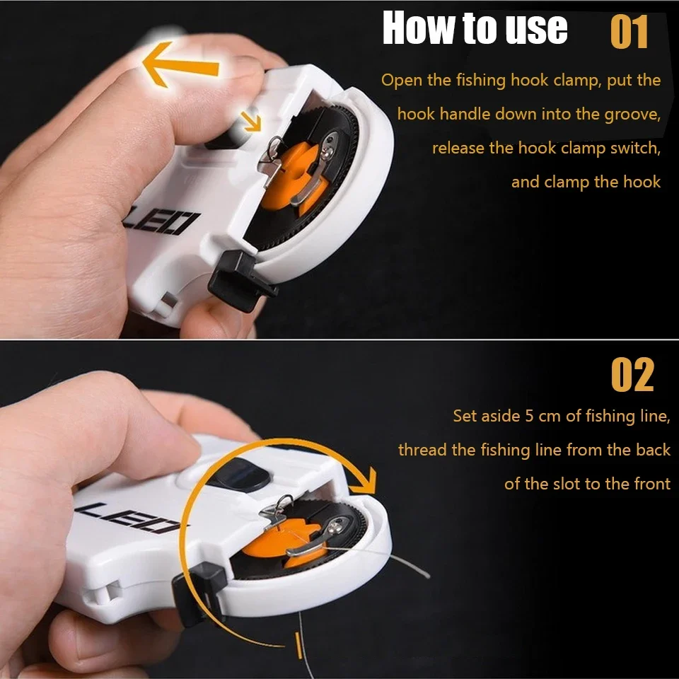 Dispositivo de enganche eléctrico de línea, enrollador de línea de pesca automático, señuelo, dispositivo de atado de anzuelos, accesorios de pesca portátiles - imagen 4