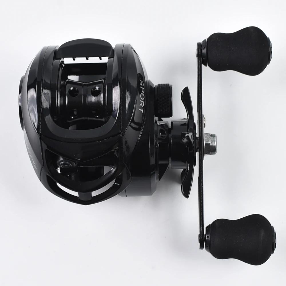 Carrete de arrastre máximo de 12kg para Baitcasting, mano izquierda/derecha, alta velocidad, relación de engranaje 7,2: 1, sistema de frenos magnéticos de agua dulce y salada, carrete ultraligero - imagen 5