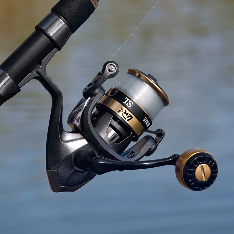 Carrete de pesca para niños TS500-7000 para agua salada, mango de carrete de Metal para agua dulce, aparejos de pesca intercambiables izquierdo/derecho para trucha y carpa - imagen 3
