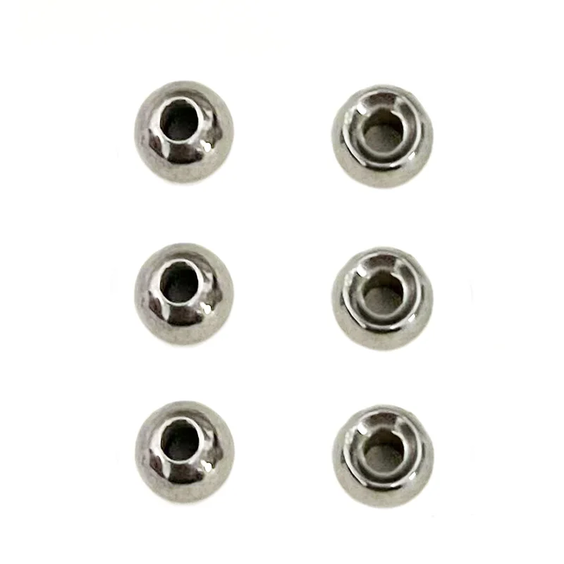 20 piezas cuentas de tungsteno rugulares, fregadero Extra en patrones de ninfas y serpentinas, cuentas de bola hundidas de 2,0mm-3,8mm, materiales para atar moscas - imagen 4