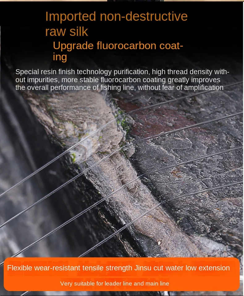Comparativa de la línea fluorocarbono junto a sedales nailon
