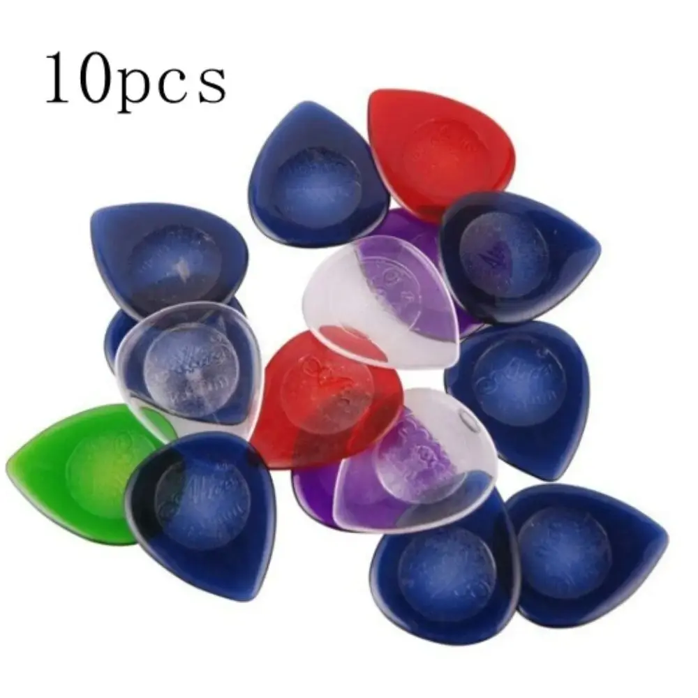 Piezas de colores aleatorios para guitarra acústica, púas de celuloide, ABS, espesor, con forma de gota mixta, para bajo, 10 Uds. - imagen 4