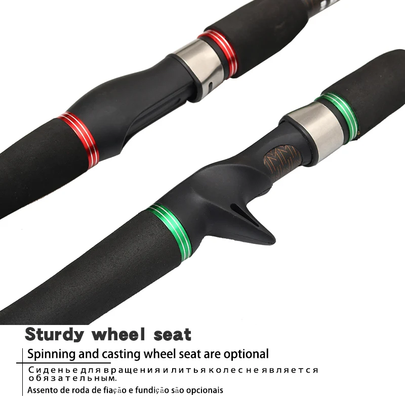 PROXPE-carrete de pesca de fundición giratoria telescópica, conjunto de Mini caña de viaje ultraligera portátil, 1,5 M, 1,8 M, 2,1 M, 2,4 M - imagen 3