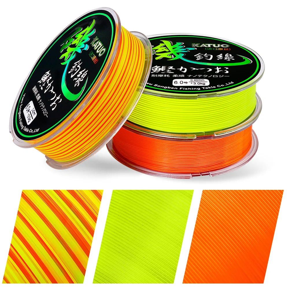 PROBEROS-sedal de pesca Multicolor, 150m, 5,73LB-43LB, monofilamento súper fuerte, alambre de nailon, punto Invisible biónico, cuerda de camuflaje - imagen 4