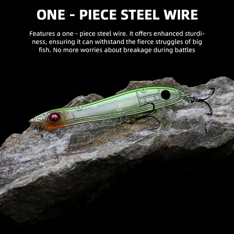 MAGIC WORKS-señuelo de pesca con superficie de lápiz, 105mm, 10,6g, para caminar al perro, Topwater, Wobbler, Popper flotante, cebos duros, señuelos artificiales - imagen 5