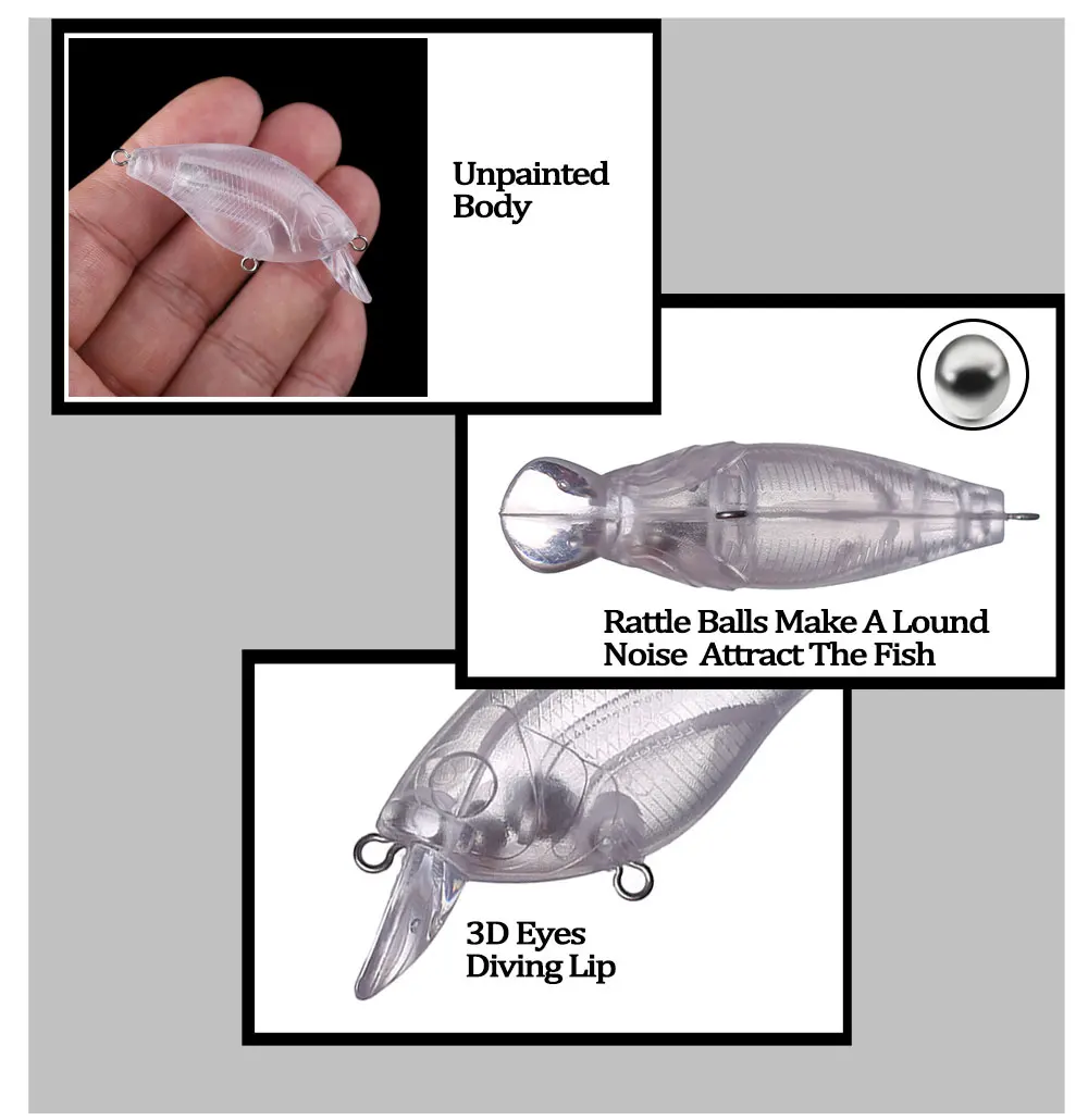 Crankbait shallow 6,5 cm – Señuelo buceo poco profundo 7,4g - imagen 4