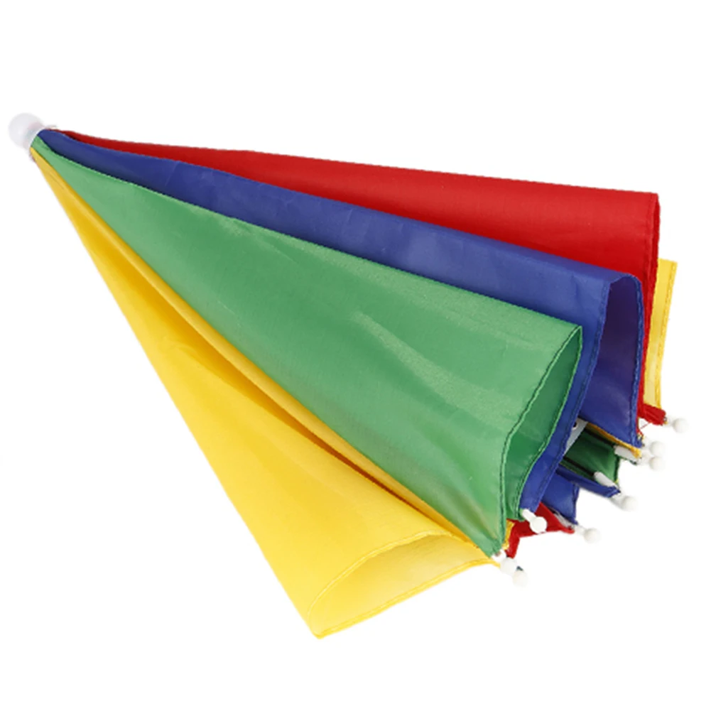 Paraguas portátil para la lluvia, sombrilla plegable para pesca, montada en la cabeza, impermeable, ligera, para pesca al aire libre - imagen 5