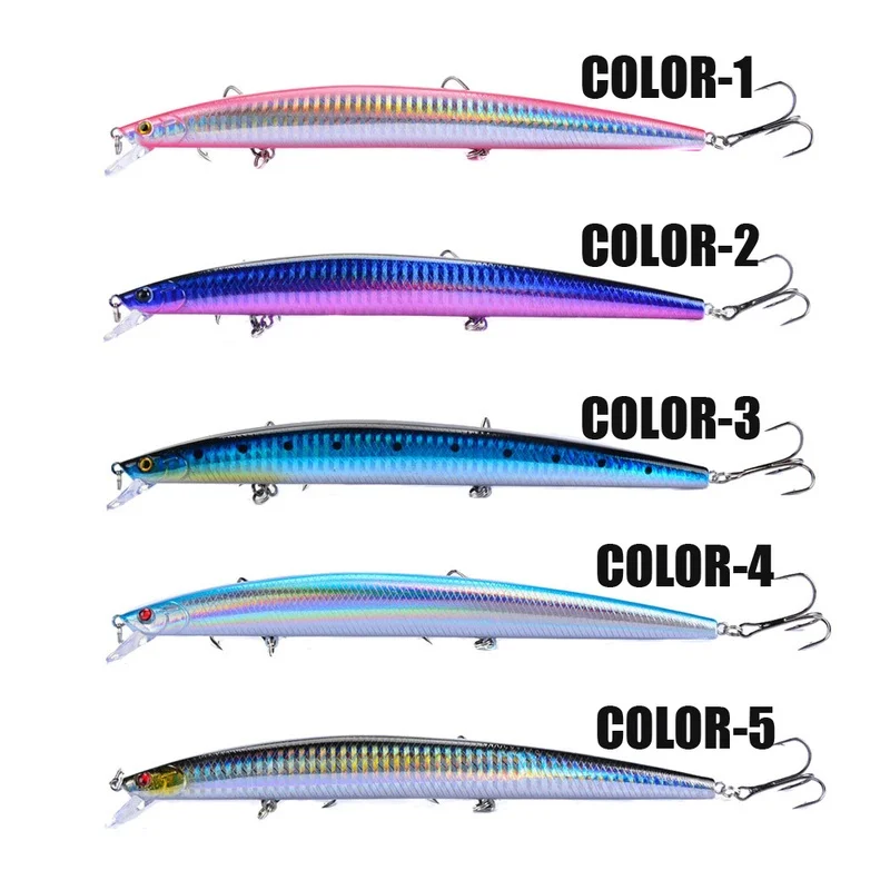 Señuelo de pececillo biónico grande, cebo Artificial de 180mm/24g, aparejos de pesca de medio agua, perfecto para atrapar peces grandes, 1 ud. - imagen 5