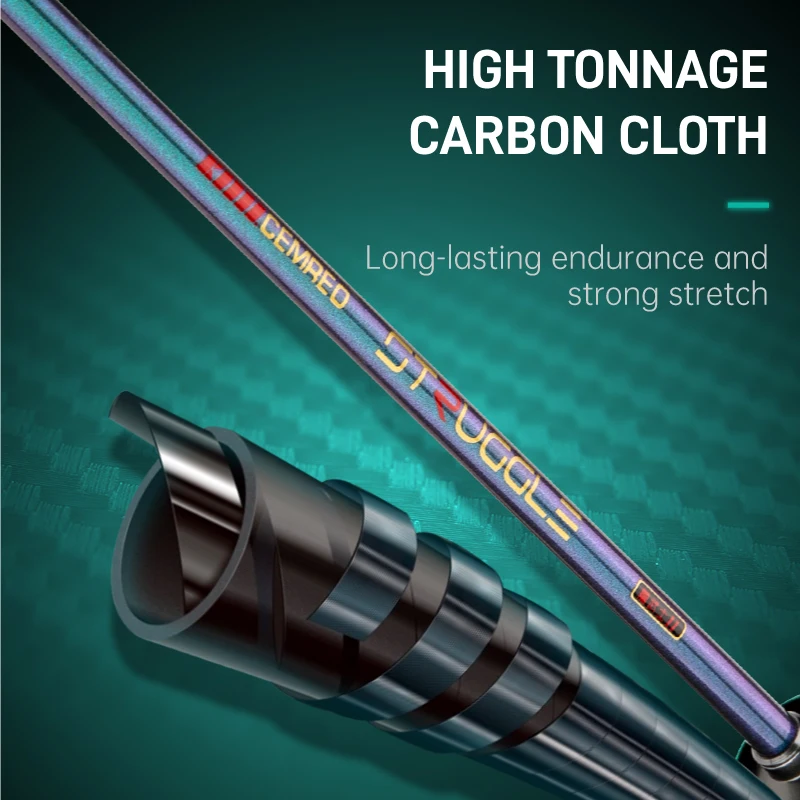 Caña de pescar CEMREO ligera UL, caña de pescar de trucha de punta sólida de 1,35 m-1,8 m, caña de pescar de trucha giratoria con agarre de carbono de una sola pieza - imagen 2