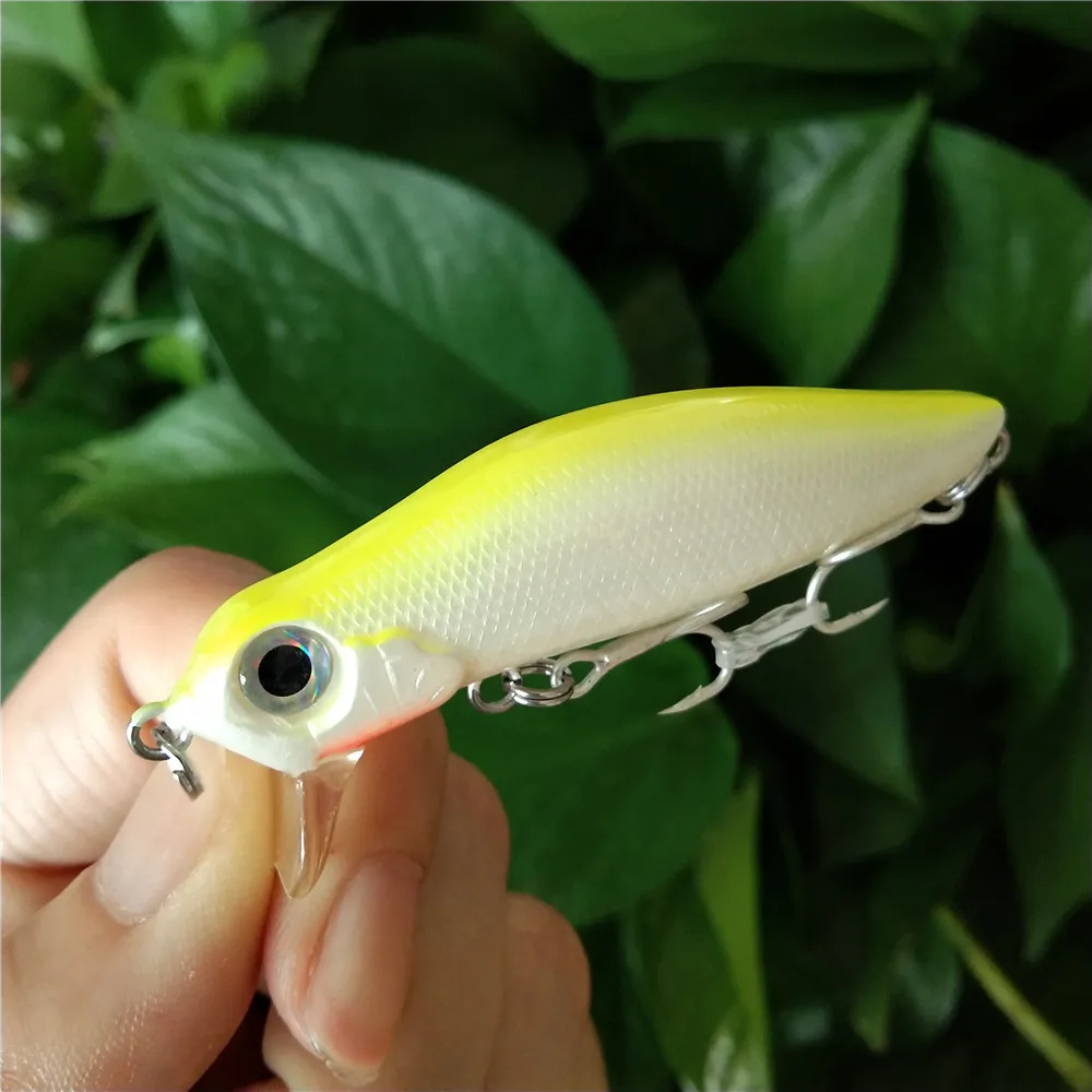 TSURINOYA-señuelo de pesca flotante, cebo de manivela de rango poco profundo, sistema de peso de tungsteno, 4 piezas, 64mm, 6g, lubina, 0-30cm - imagen 4
