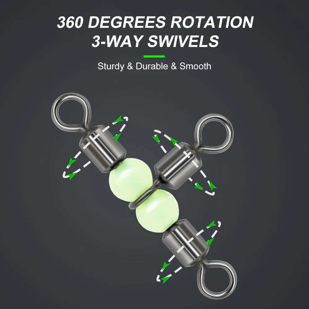 Experimente equipo de pesca suave y duradero con funcionalidad giratoria de 360 ​​grados