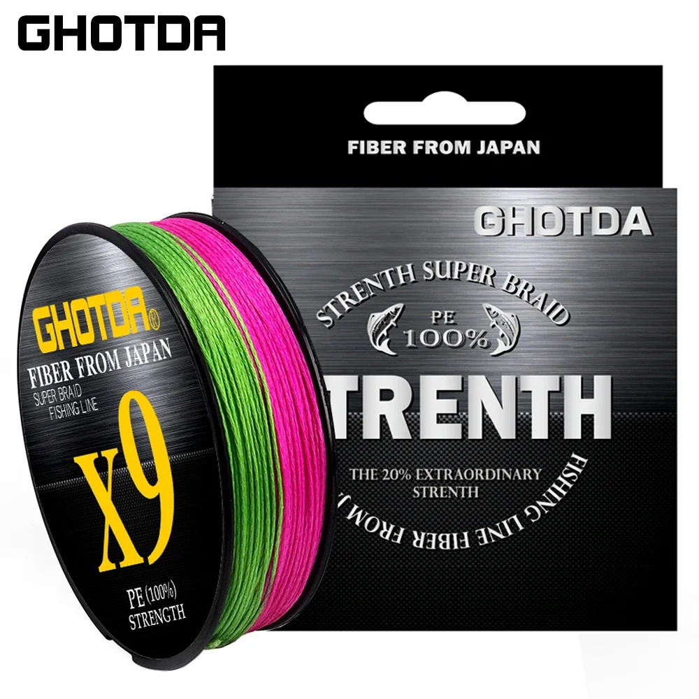 GHOTDA Trenzado PE 8/9/12 hebras – Línea para pesca de carpa - imagen 4