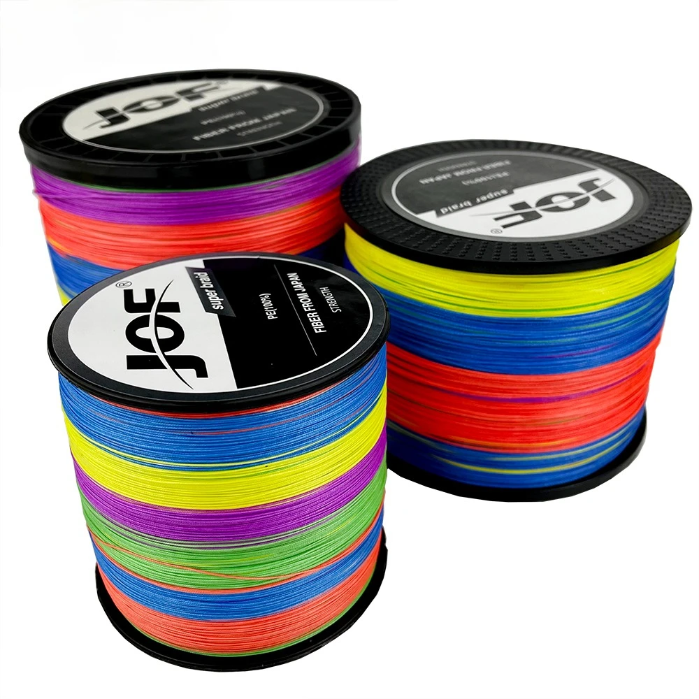 JOF-sedal de pesca trenzado de 500M, 12 hebras, líneas multifilamento X12, cable de pesca de carpa de mar con mosca, 25-120LB, alambre trenzado de PE suave - imagen 5