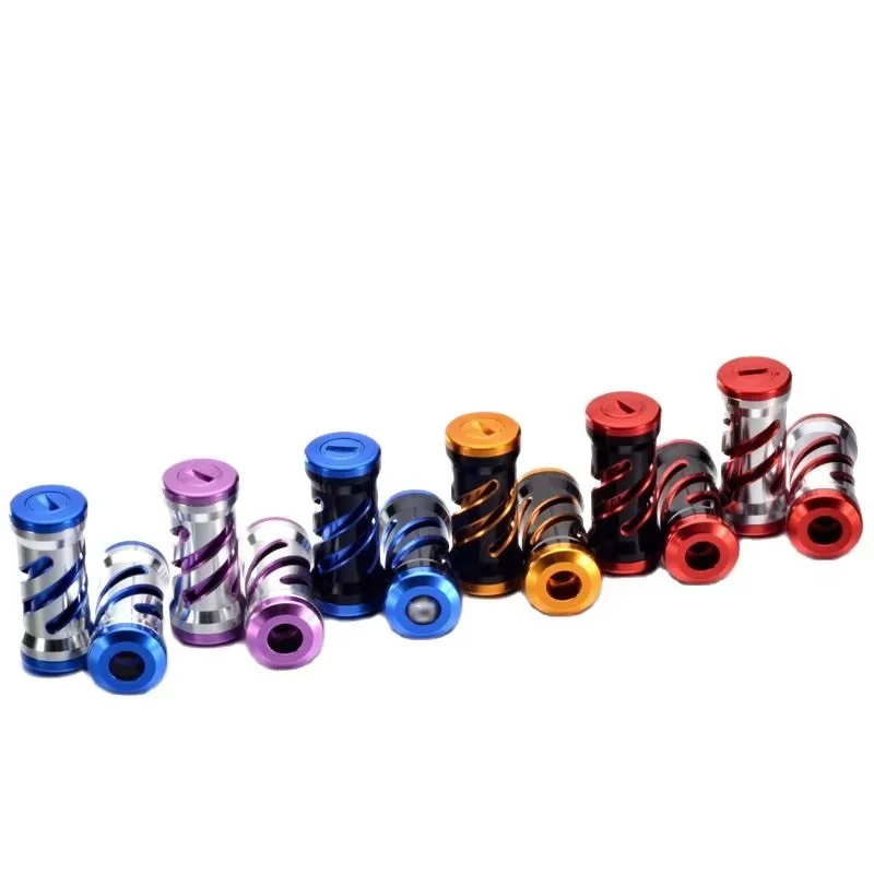 Perilla de mango de carrete de pesca DIY lagarto para carrete giratorio, 2 unids/lote