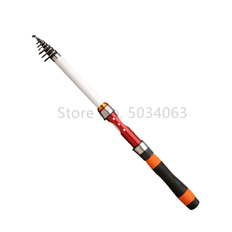 Caña de pescar Mini telescópica ultraligera extensible viaje 1,8-3m - imagen 3