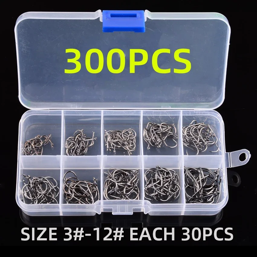 300pcs black hooks