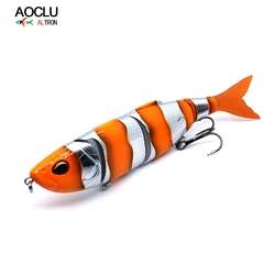 Swimbait articulado hundido AOCLU – Señuelo lubina con anzuelos VMC