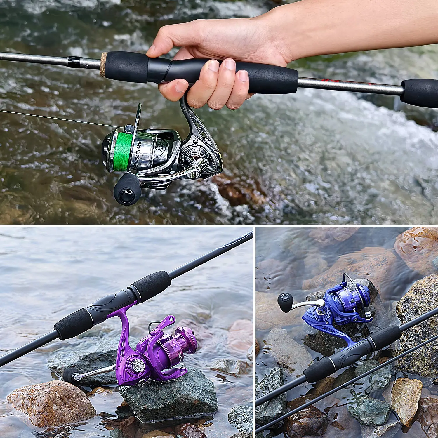Carrete giratorio ultraligero Sougayilang con freno potente para pesca - imagen 5