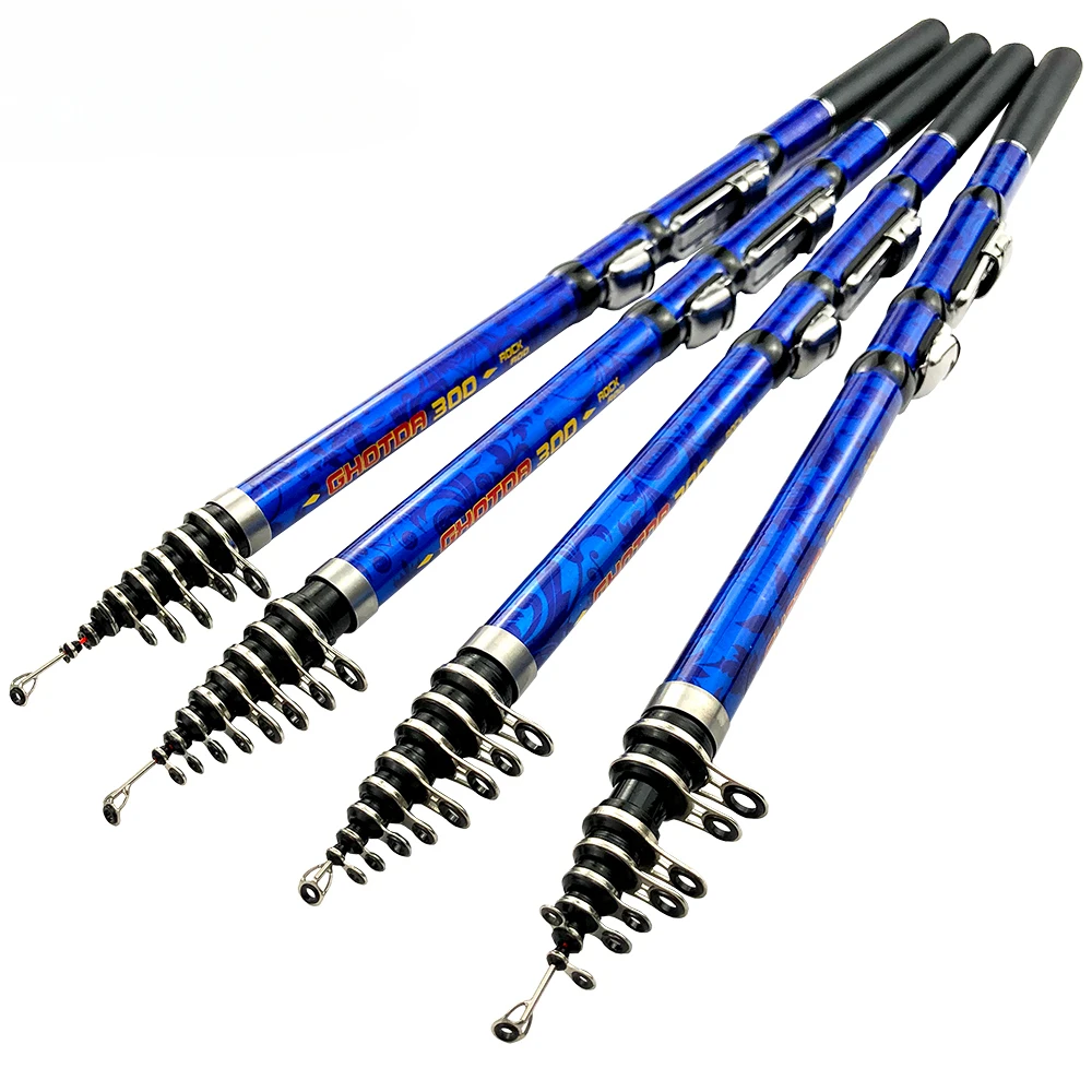 Caña de pescar telescópica GHOTDA, caña alimentadora de carpa de carbono superduro, 1,5/1,8/2,1/2,4/2,7/3,0 M para aparejos de Pesca de lubina y carpa - imagen 2