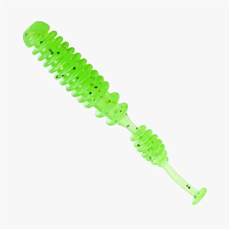 Nuevo 20 piezas 4,3 cm Pesca suave gusanos señuelos Pin cola hielo Pesca cebo suave Polaris hundimiento señuelo Pesca barato aparejos de Pesca de silicona - imagen 3