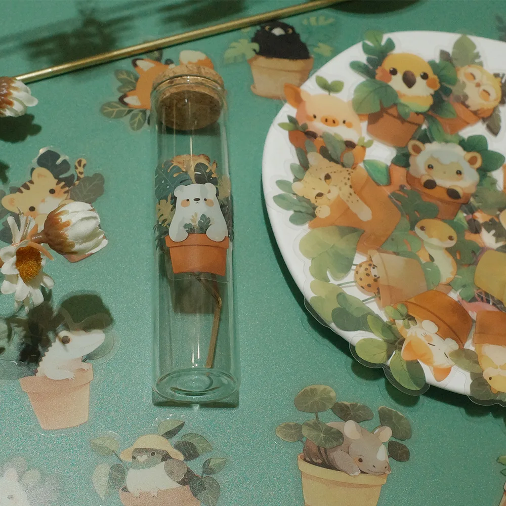 Lindas pegatinas de animales para la decoración creativa