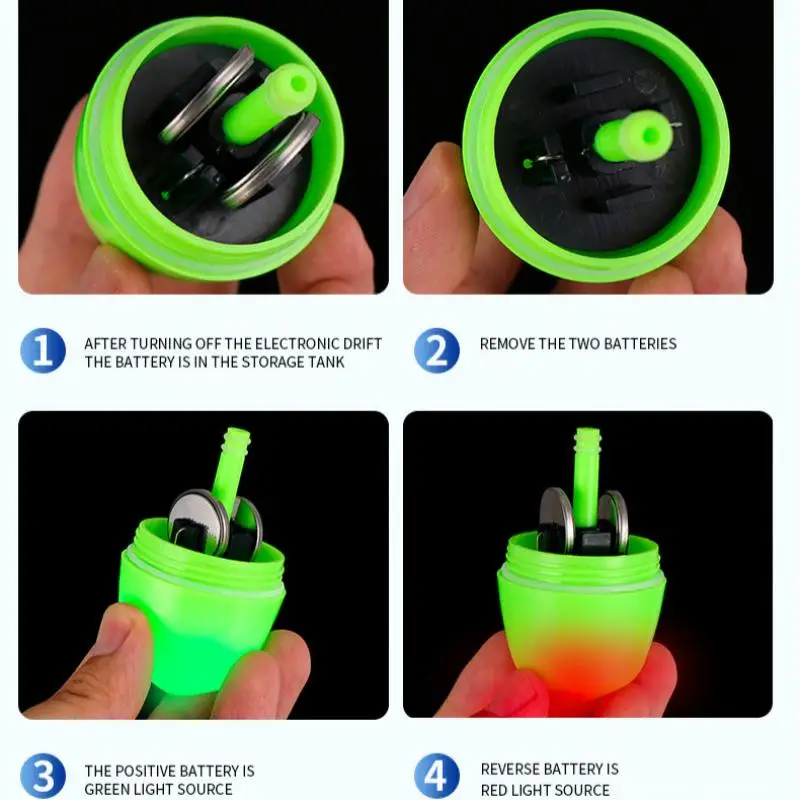Boya de pesca anticolisión, palo luminoso insertado, accesorios de aparejos de pesca - imagen 3