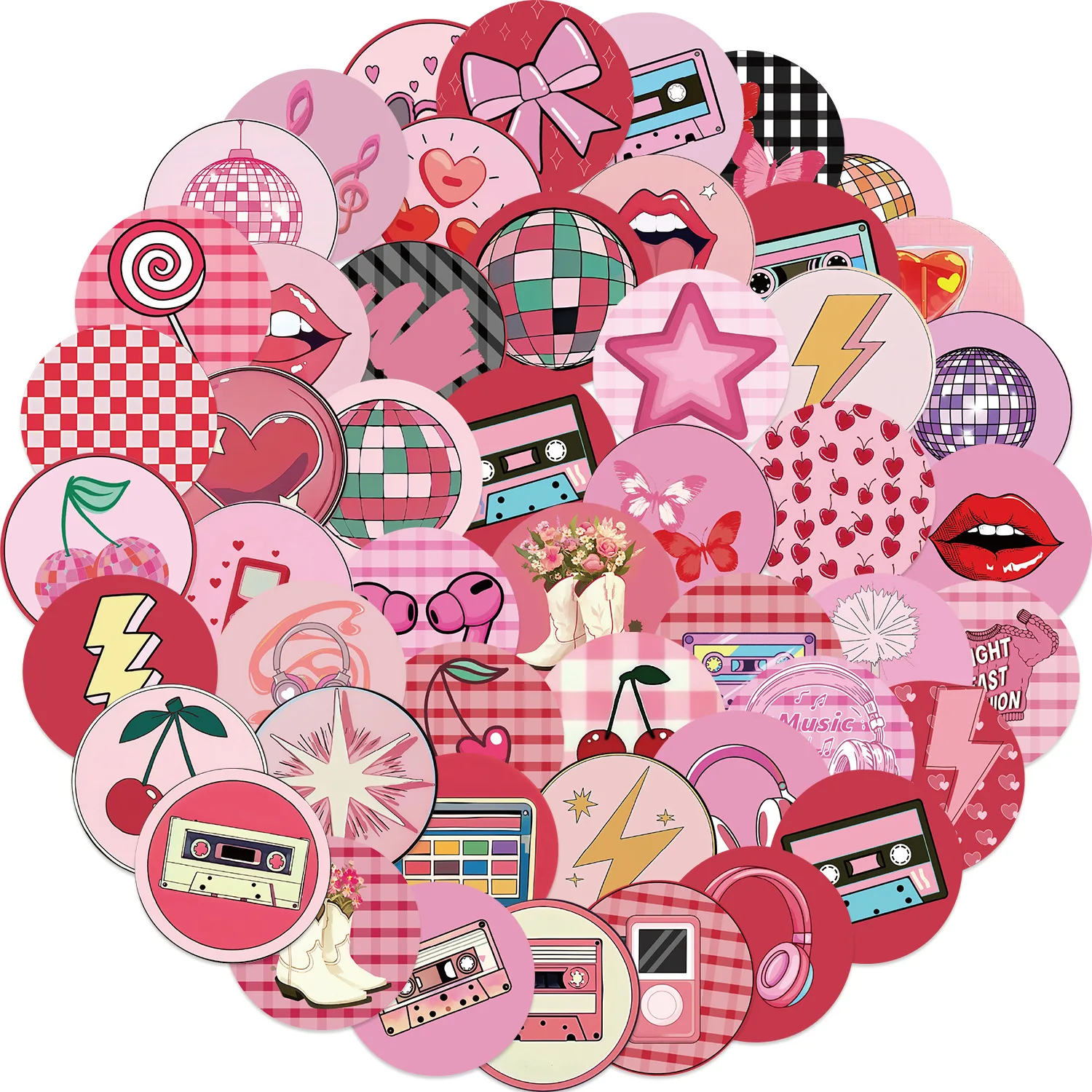 50 Uds INS cubiertas destacadas cereza estética pegatinas de grafiti teléfono guitarra portátil maleta pegatinas impermeables - imagen 3