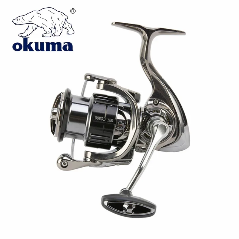OKUMA 1000-7000 Carrete Spinning metálico anti-corrosión para mar