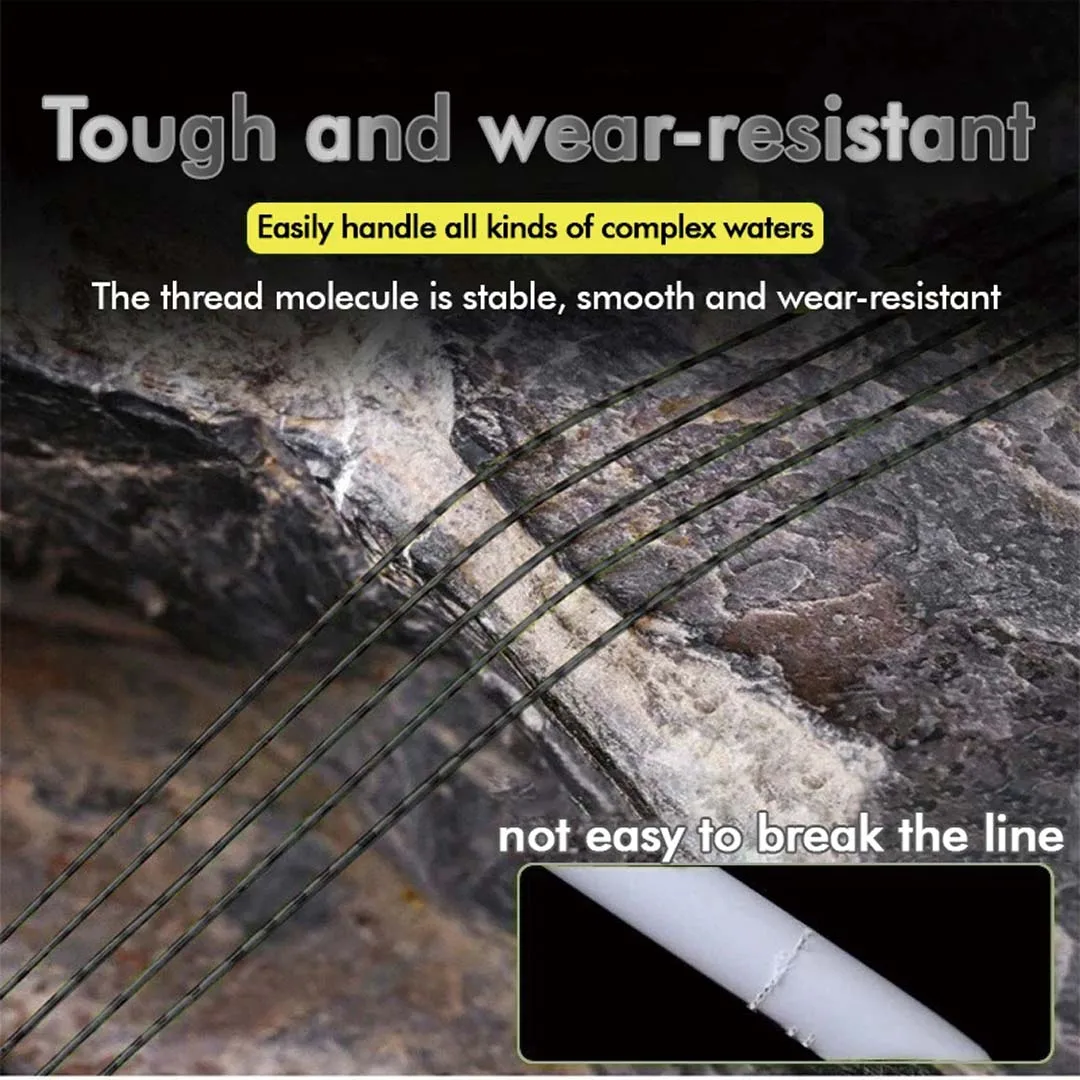 pesca pesca accesorios accesorios de pesca hilo trenzado pesca hilo peTHORNSLINE 6000M 3D Spoted hielo biónico recubierto de fluorocarbono línea de pesca monofilamento original japonés suministros de pesca en el océano - imagen 5