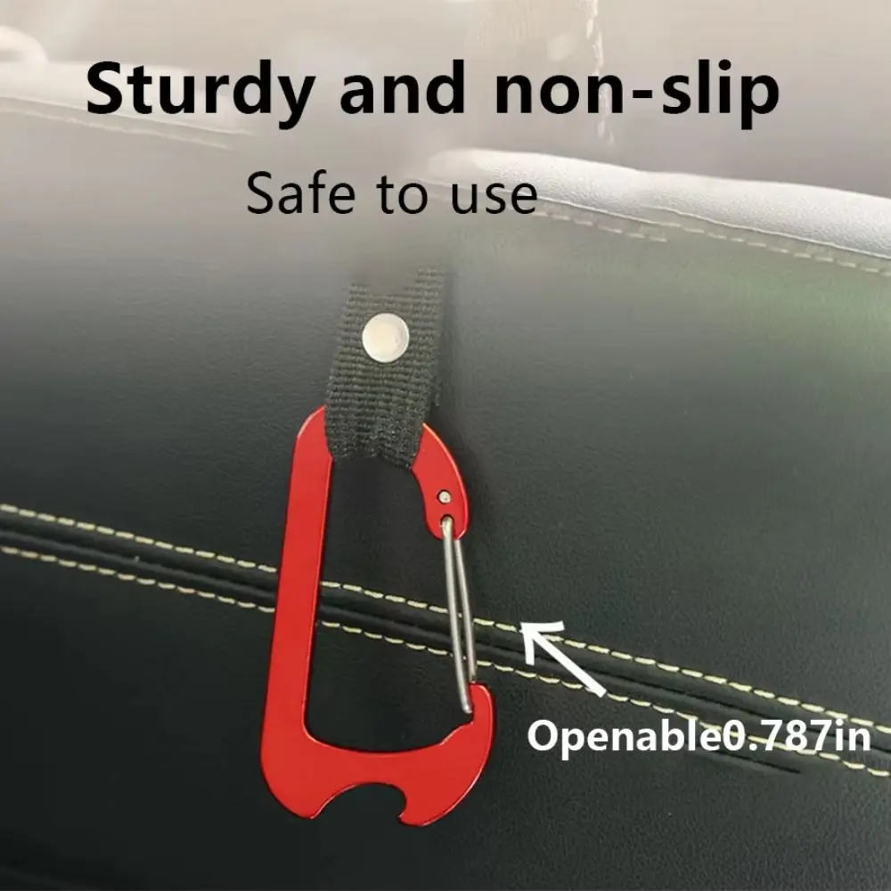 Hebilla de escalada tipo D, mosquetón de liberación rápida, hebilla segura de aleación de aluminio para deportes al aire libre, mochila multifuncional duradera, 10 Uds. - imagen 5