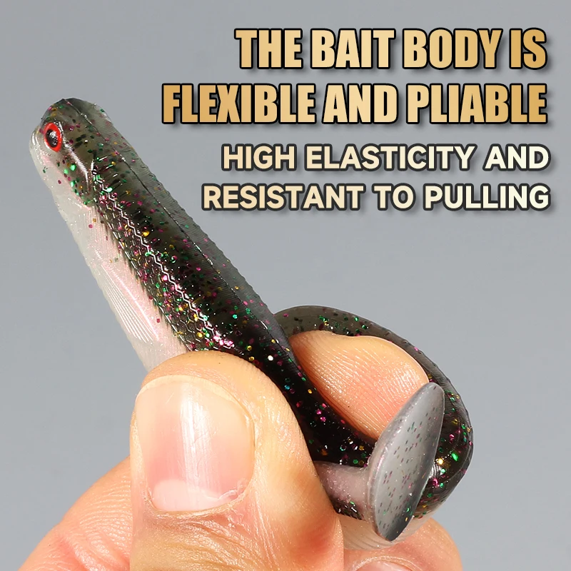 2022 supercontinente ShadTeez 5cm/7cm/10cm Pike Zander Predator pesca ojos 3d señuelo suave Señuelos de pesca - imagen 5