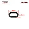 60pcs-Oval-6mm