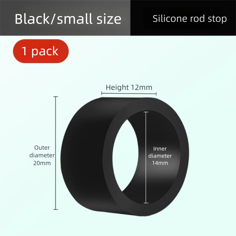 Mango de caña de pescar luminoso portátil, banda de agarre de silicona suave antideslizante, ajuste no tóxico, herramientas de pesca con junta tórica, 10 Uds.