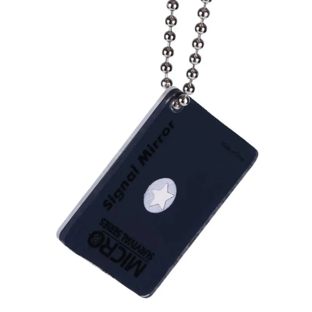 Espejo reflectante de señal para exteriores, práctico espejo de rescate multifunción, espejo de supervivencia de viaje acrílico, accesorios de equipo de aventura - imagen 4