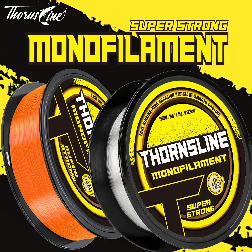 Thornsline-sedal de pesca de nailon, 300M, 3000M, súper fuerte, recubierto de fluorocarbono, monofilamento, aparejos de carpa marina