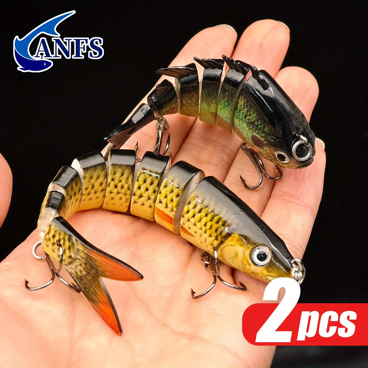 ANFS Señuelo hundimiento lento multisección – Para trucha y lubina - imagen 5