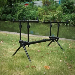 Hirisi-Juego de cápsulas para caña de pescar de carpa, para 3 cañas de pescar, palos bancarios, soporte para caña, accesorios de pesca 4095